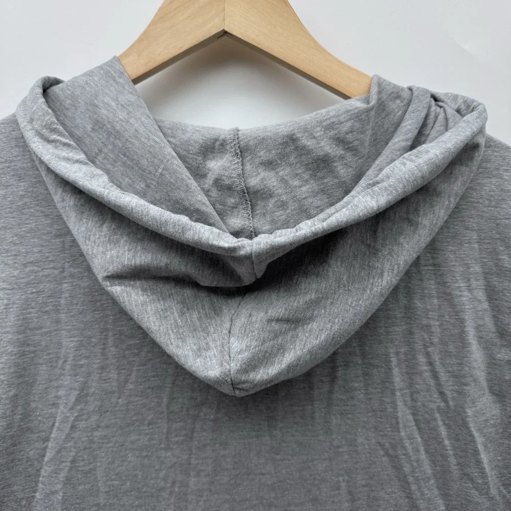 NWT True Religion Hooded Tank Mens S Light Grey World Tour Buddha Sleeveless Gym